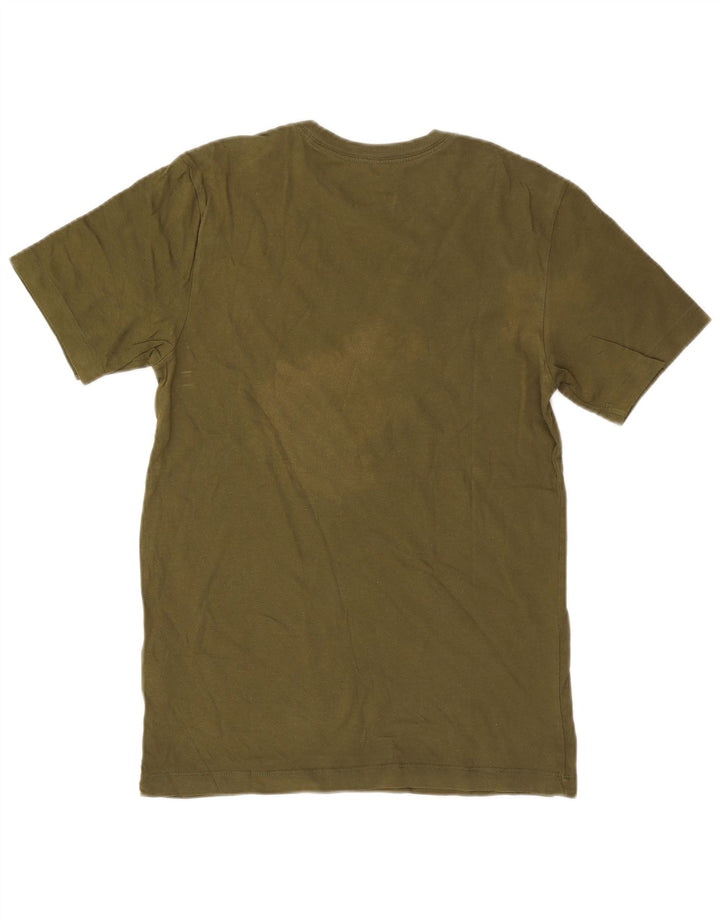 Nike Mens Graphic T-Shirt Top Small Khaki Cotton