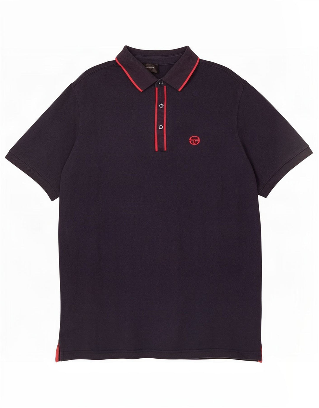 Sergio Tacchini Mens Polo Shirt XL Navy Blue Cotton
