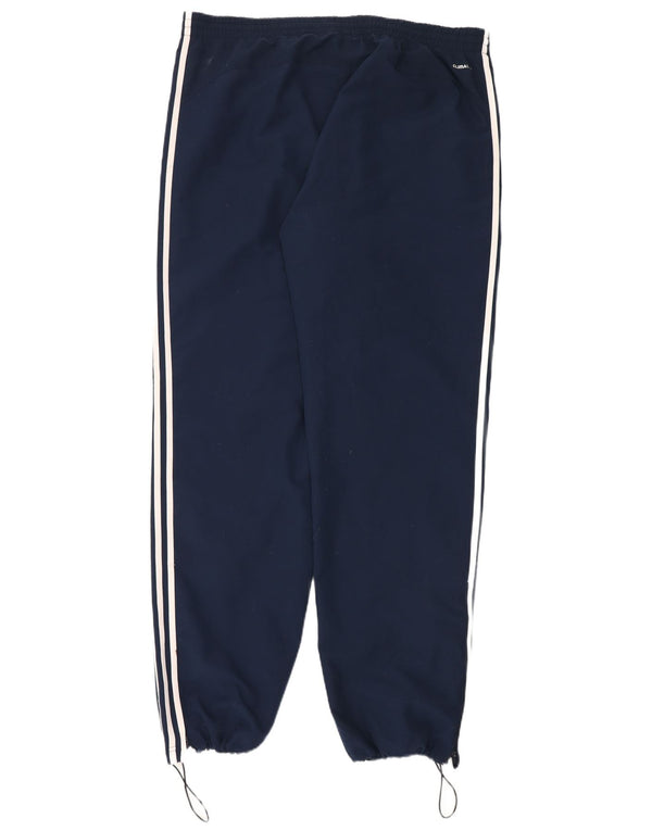 Adidas Mens Climalite Tracksuit Trousers Joggers XL  Navy Blue Polyester