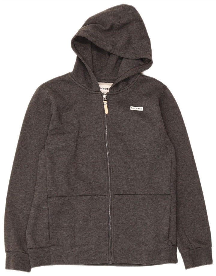 Converse Boys Zip Hoodie Sweater 13-14 Years XL Grey Polyester