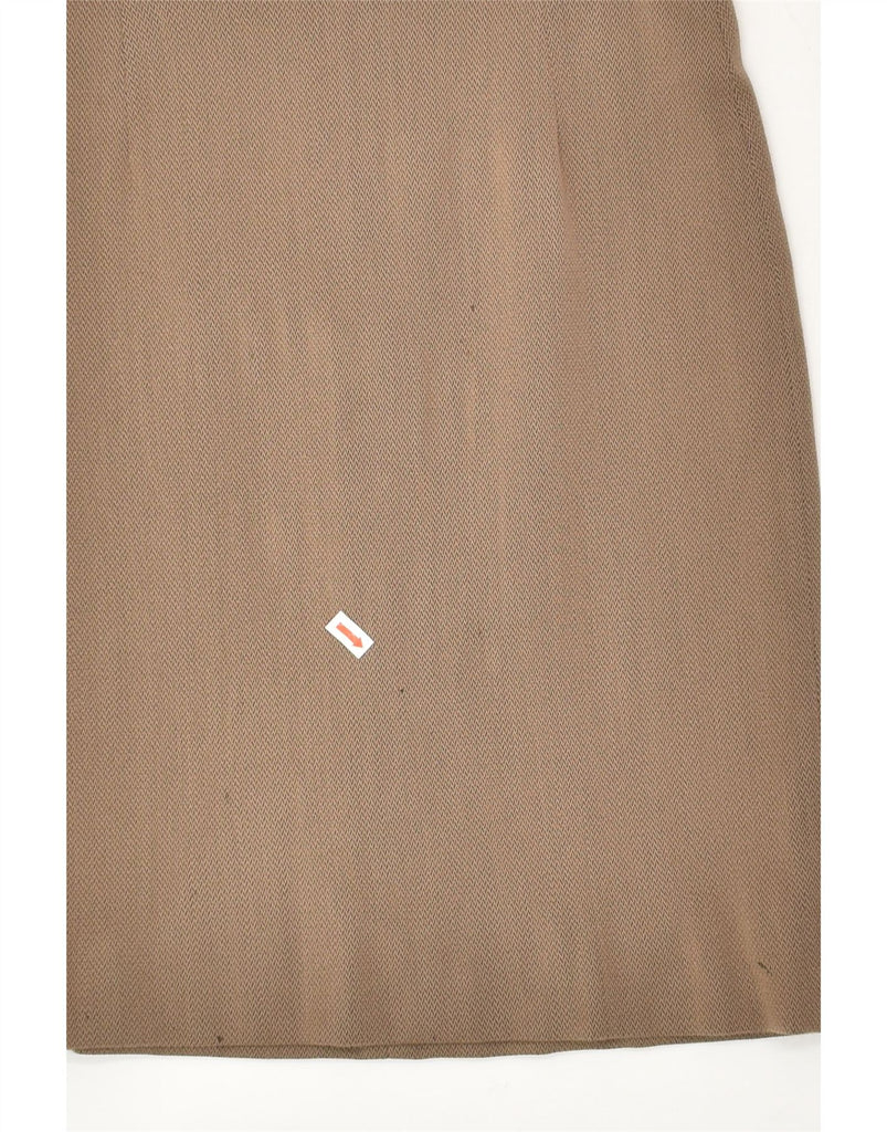 EMPORIO ARMANI Womens Midi Skirt IT 38 XS W24  Brown Virgin Wool | Vintage Emporio Armani | Thrift | Second-Hand Emporio Armani | Used Clothing | Messina Hembry 