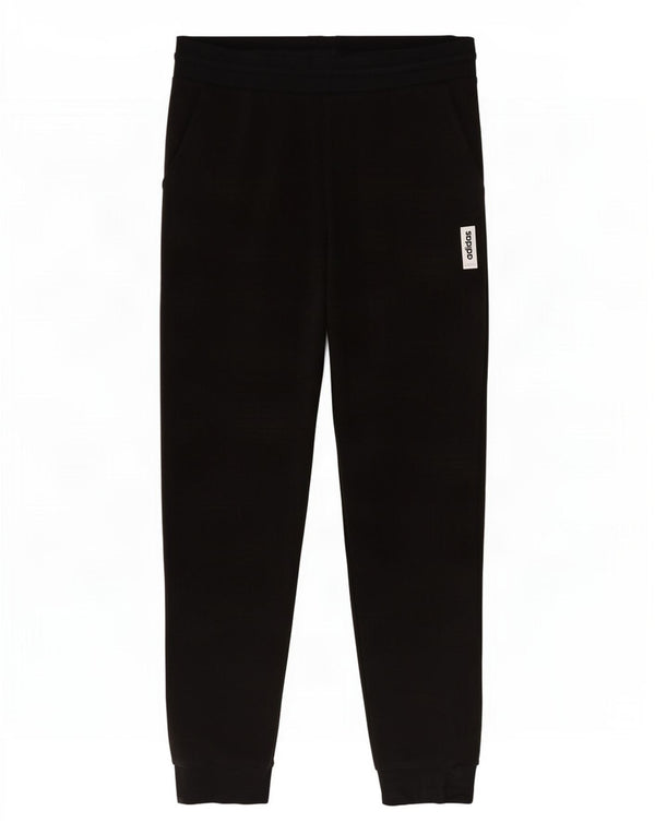 Adidas Womens Tracksuit Trousers Joggers UK 12/14 Medium Black Cotton