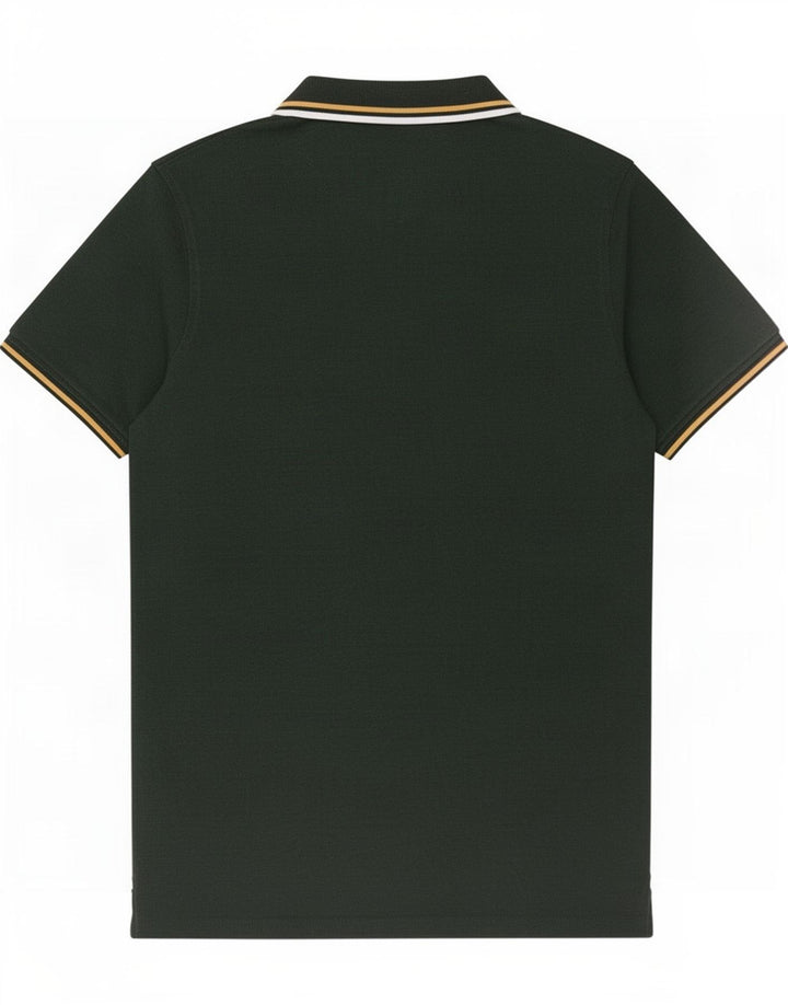 Jack & Jones Mens Polo Shirt Medium Green Cotton