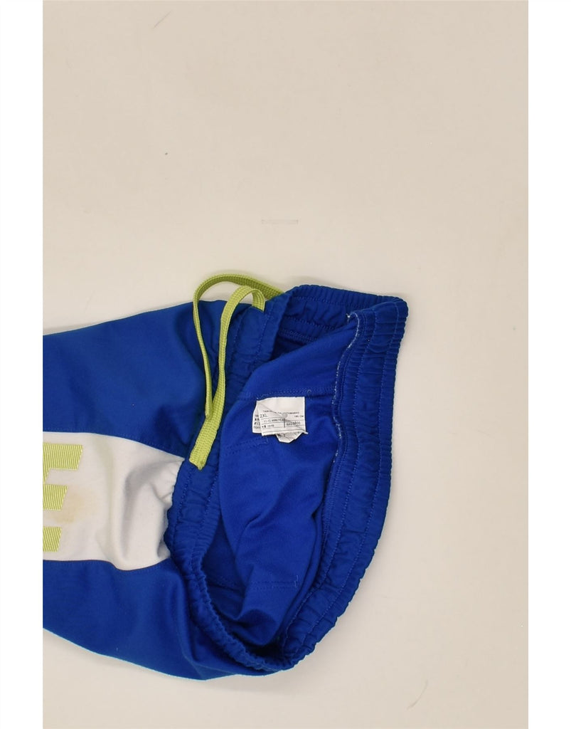 BENETTON Boys Graphic Sport Shorts 11-12 Years 2XL  Blue Colourblock | Vintage Benetton | Thrift | Second-Hand Benetton | Used Clothing | Messina Hembry 