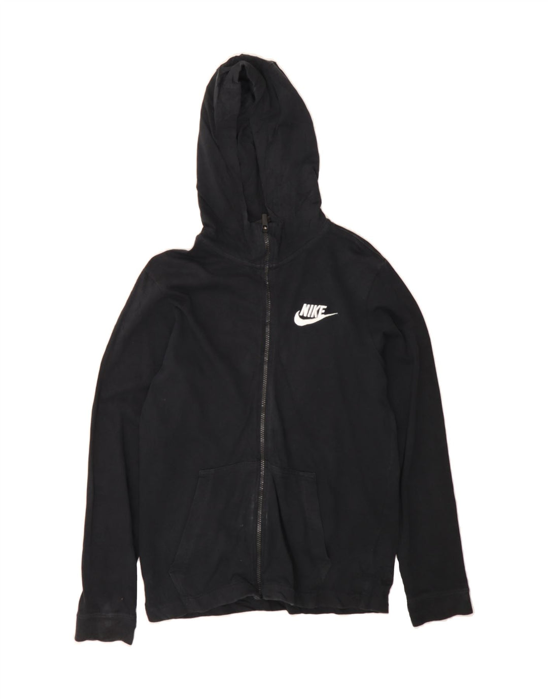 NIKE Womens Zip Hoodie Sweater UK 18 XL Black Cotton Vintage Nike and Second-Hand Nike from Messina Hembry 