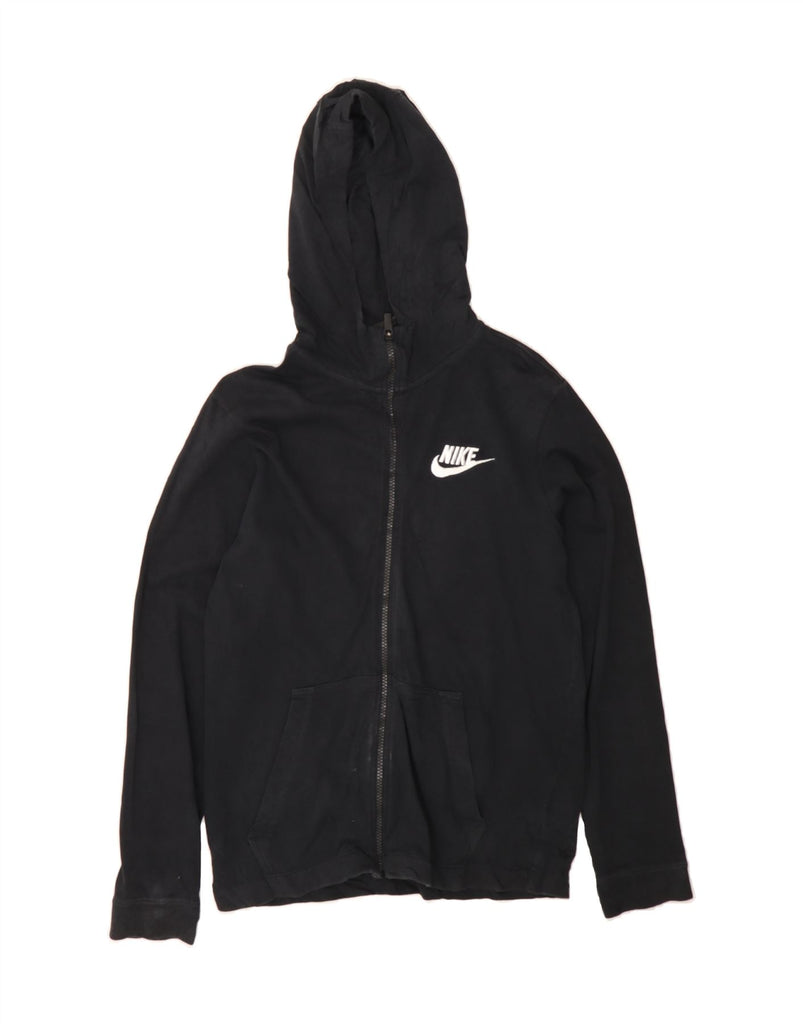 NIKE Womens Zip Hoodie Sweater UK 18 XL Black Cotton Vintage Nike and Second-Hand Nike from Messina Hembry 