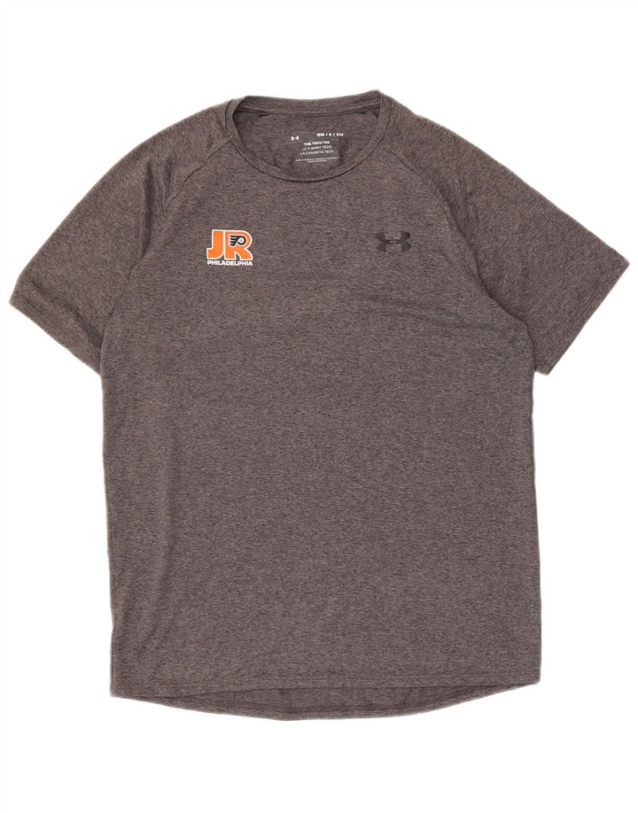 UNDER ARMOUR Mens Philadelphia T-Shirt Top Small Grey Flecked