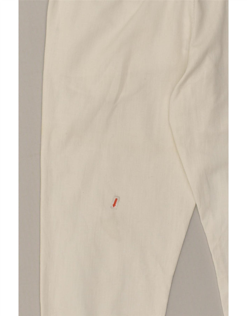 LIU JO Mens Capri Slim Chino Trousers IT 44 XS W32 L22  White Cotton Vintage Liu Jo and Second-Hand Liu Jo from Messina Hembry 