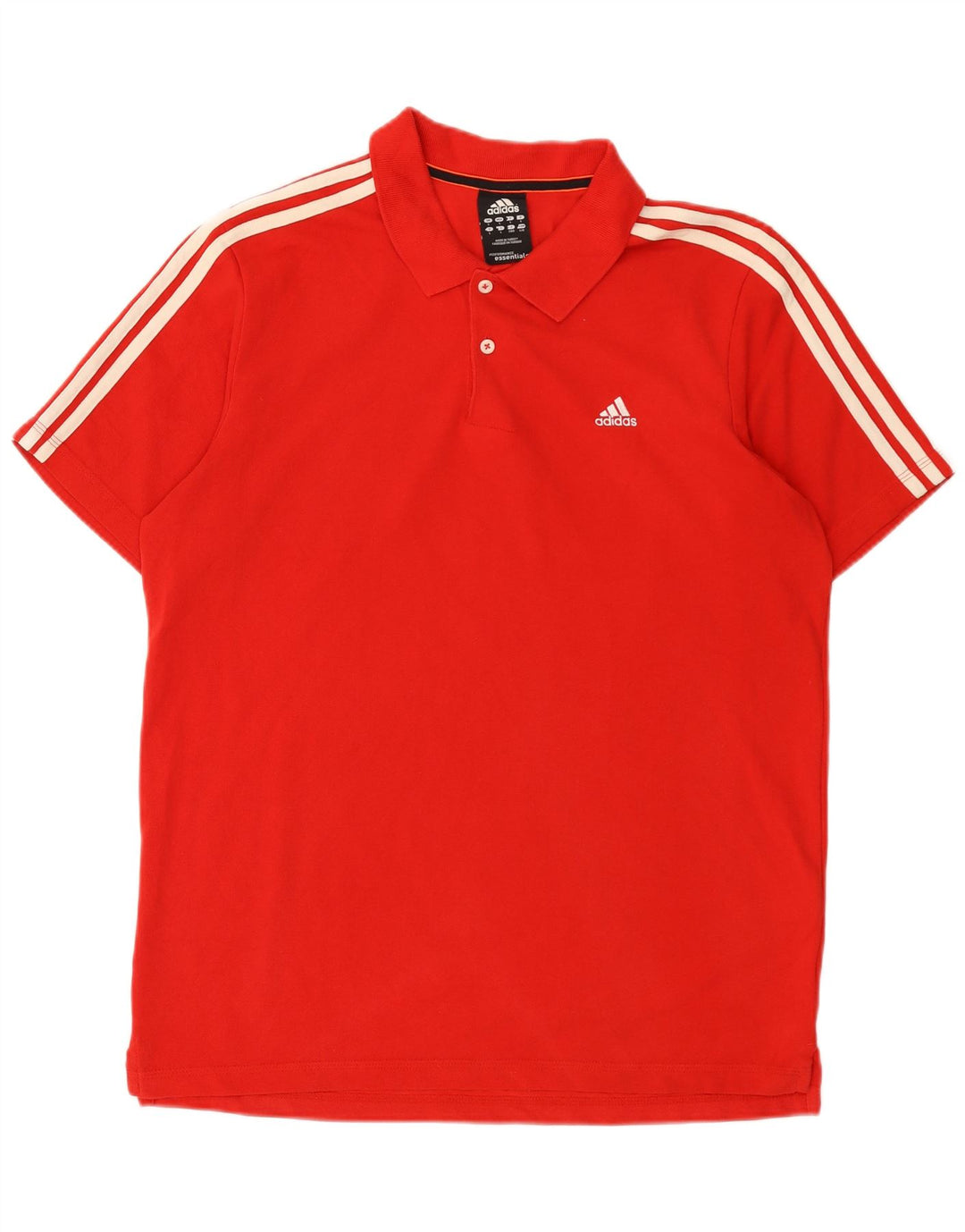Adidas Mens Climalite Polo Shirt Large Red Cotton