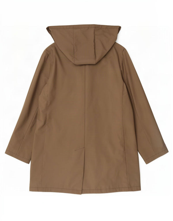 Max & Co. Womens Hooded Raincoat UK 14 Large Khaki Polyamide