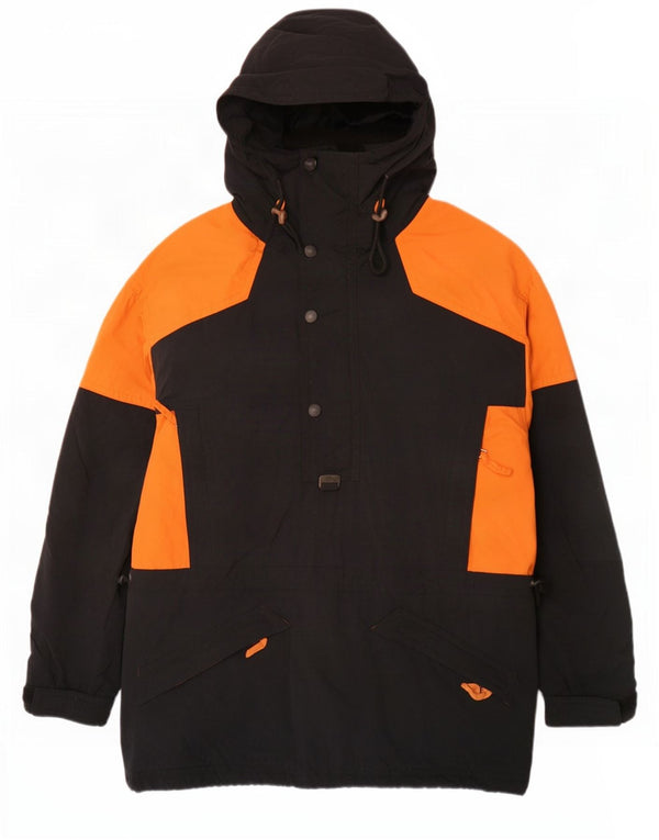 HEAD Mens Hooded Anorak Ski Jacket UK 42 XL Black Colourblock
