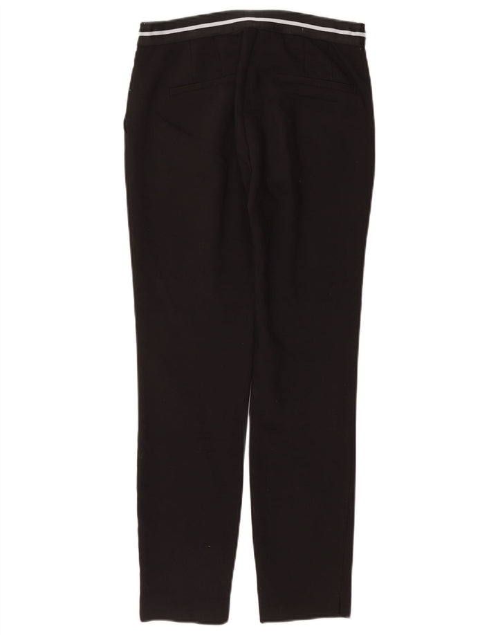 Zara Womens Slim Chino Trousers Small W26 L26 Black