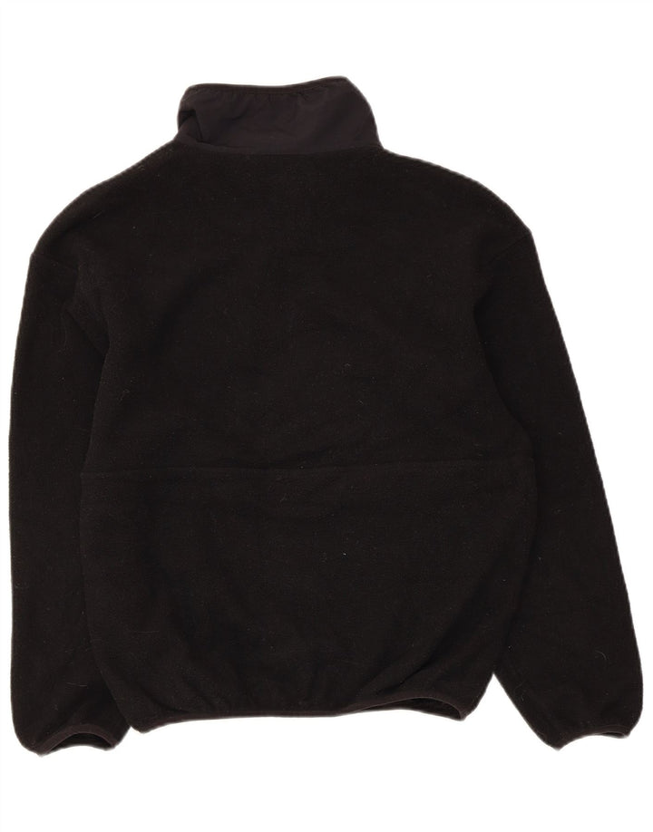 Patagonia Mens Zip Neck Fleece Jumper XS Black Polyester