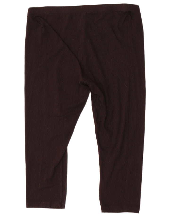 Marks & Spencer Womens Capri Leggings UK 10 Small Black Viscose
