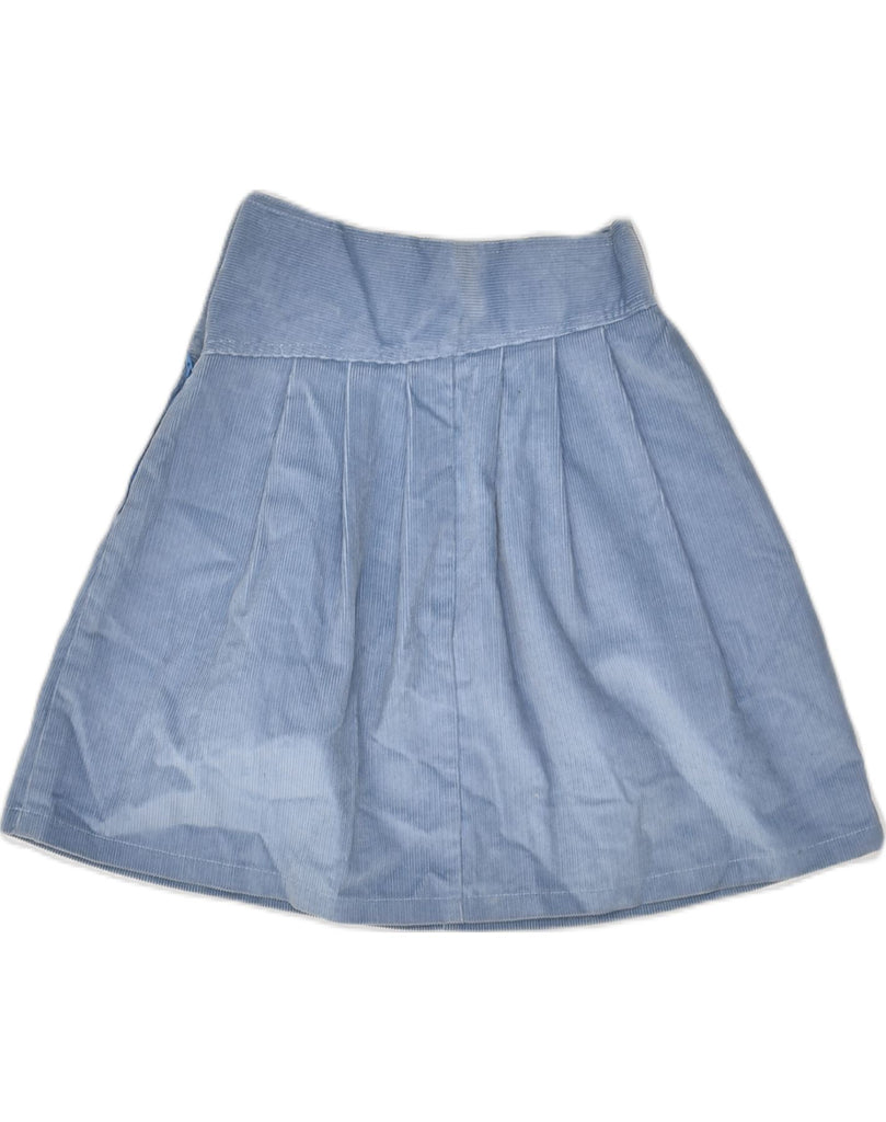 BENETTON Womens Corduroy A-Line Skirt IT 42 Medium W26  Blue Cotton | Vintage Benetton | Thrift | Second-Hand Benetton | Used Clothing | Messina Hembry 