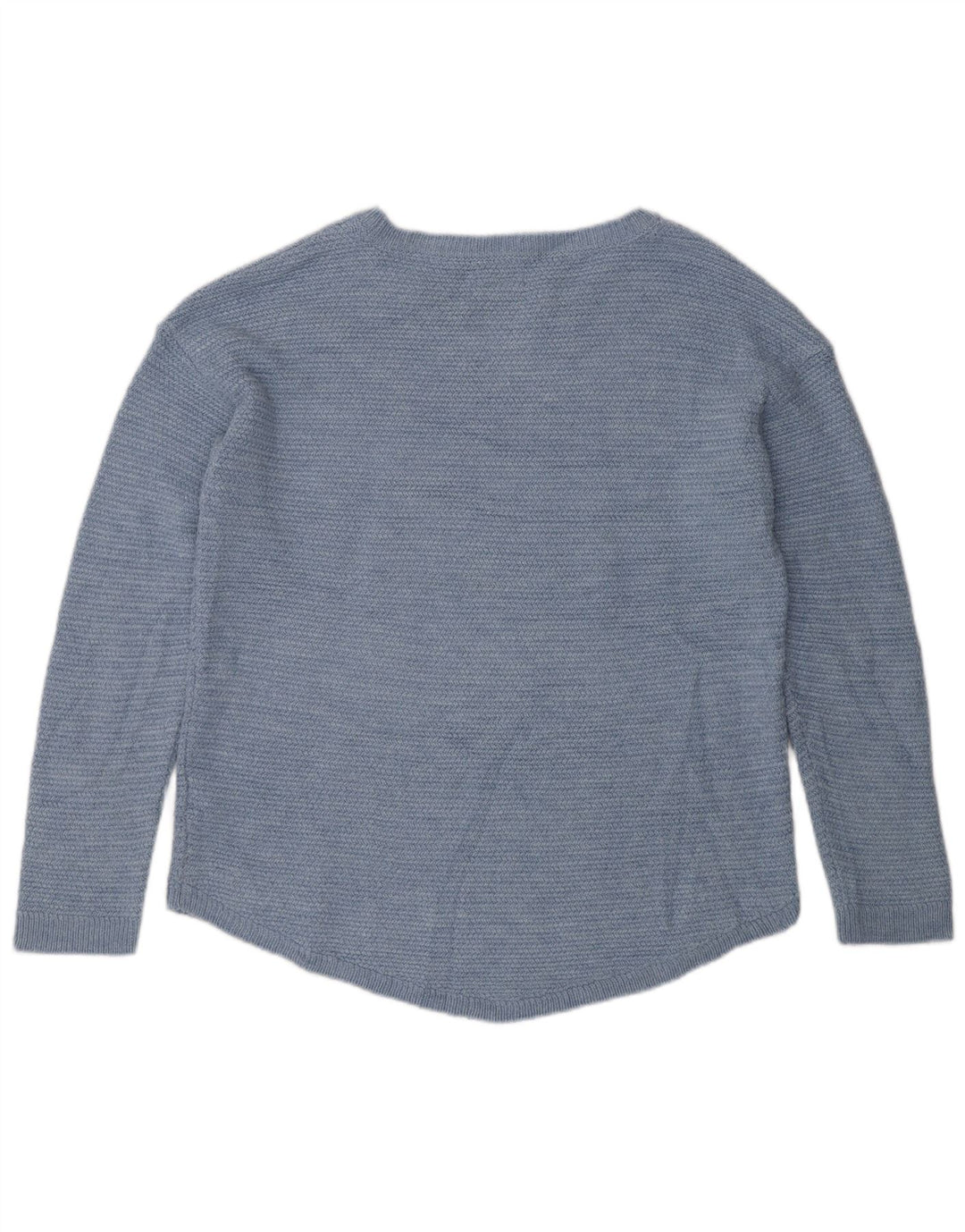 Fat Face Womens Boat Neck Jumper Sweater UK 12 Medium Blue Acrylic