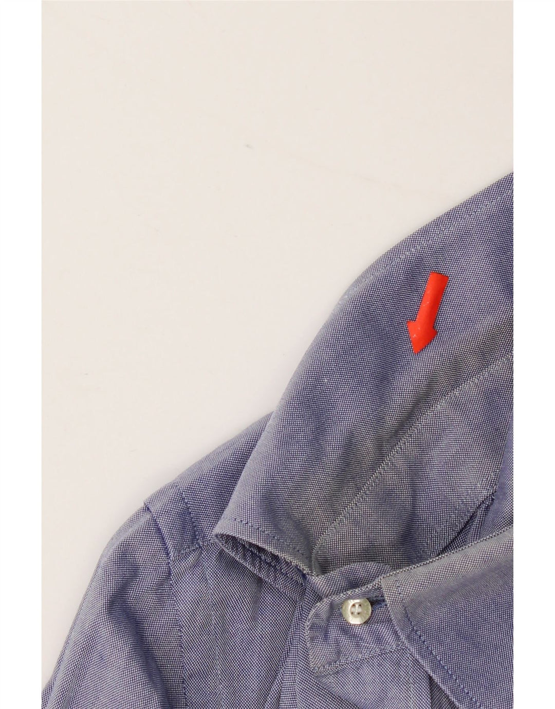 Lacoste Mens Shirt Size 40 Medium Blue Cotton