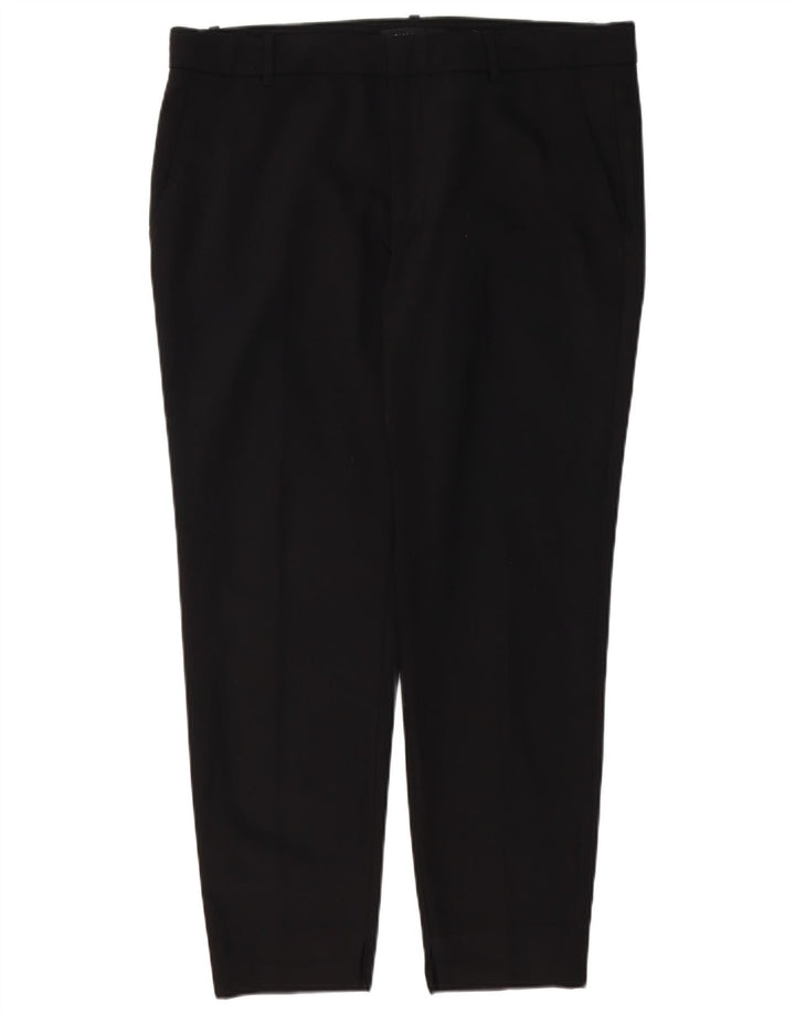 Zara Womens Slim Chino Trousers XL W32 L26 Black Polyester