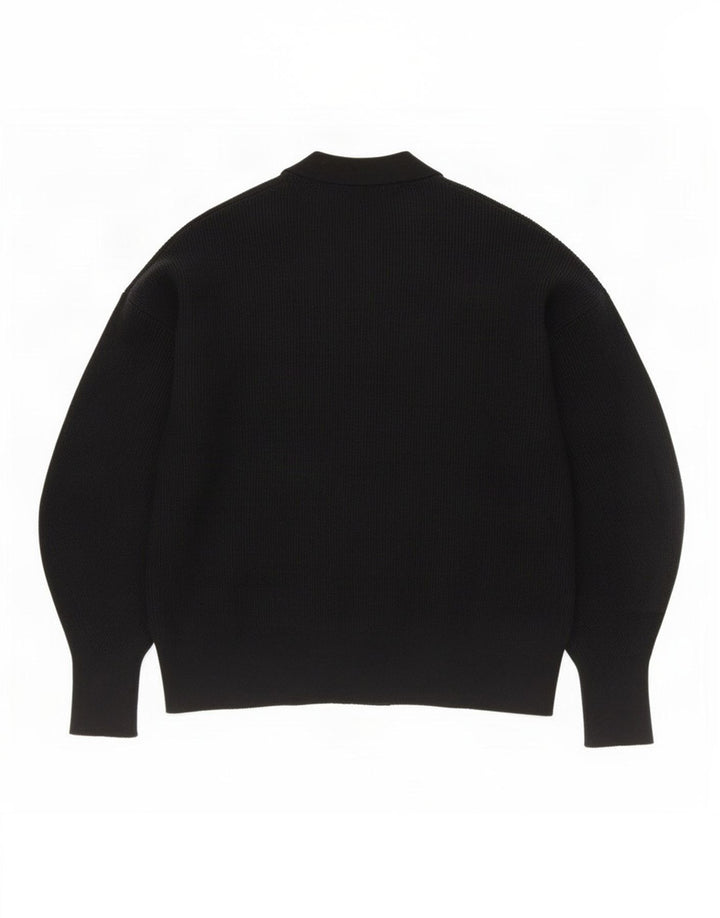 Zara Womens Cardigan Sweater UK 14 Medium Black