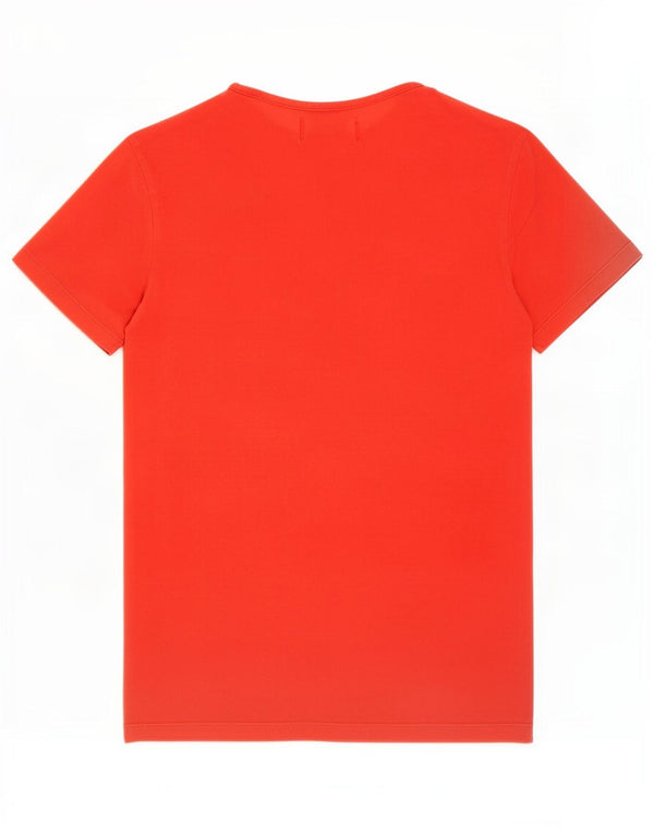 Adidas Womens Graphic T-Shirt Top UK 8 Small Red Cotton