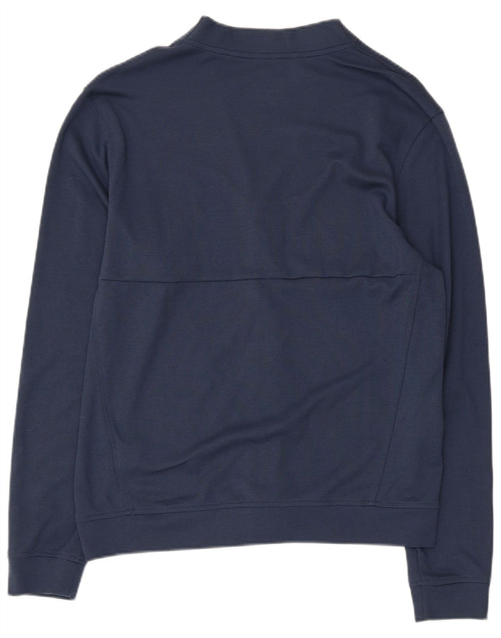 Adidas Mens Tracksuit Top Jacket Small Navy Blue Cotton