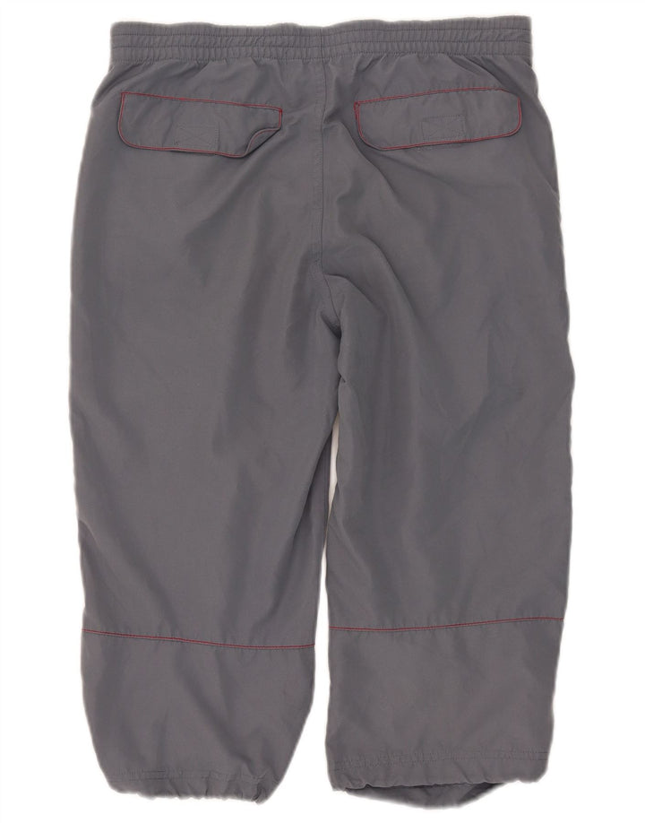 Kappa Mens Capri Trousers Small W29 L18 Grey Polyester