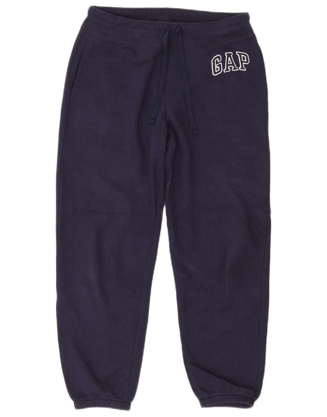 Gap Mens Graphic Tracksuit Trousers Joggers Small  Navy Blue Cotton
