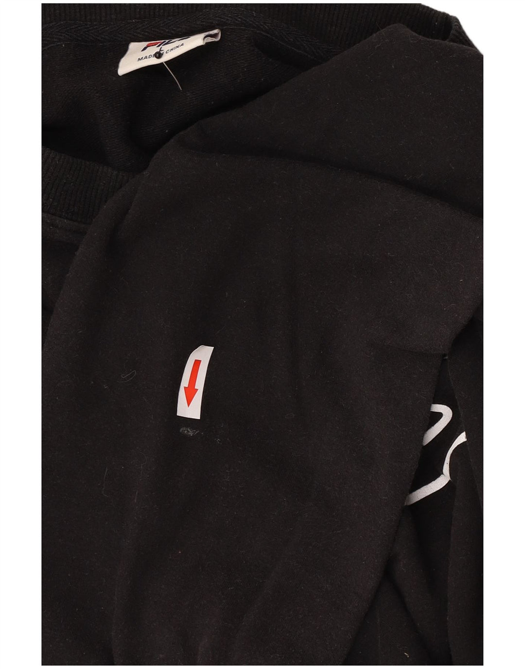 Fila Mens Graphic Sweatshirt Jumper Large Black Cotton