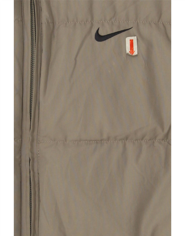 Nike Boys Padded Gilet 10-11 Years Medium Grey Colourblock Polyester