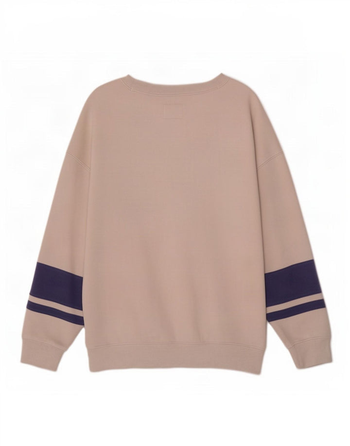 Abercrombie & Fitch Mens Sweatshirt Jumper Large Off White Colourblock