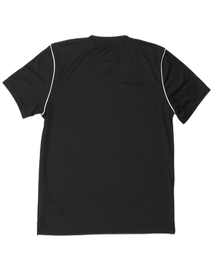 Nike Mens Dri Fit Slim Fit T-Shirt Top Large Black Polyester
