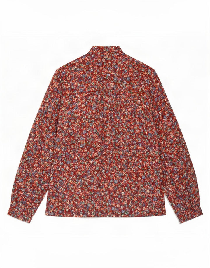 Anthropologie Womens Pullover Shirt UK 12 Medium Red Floral Viscose