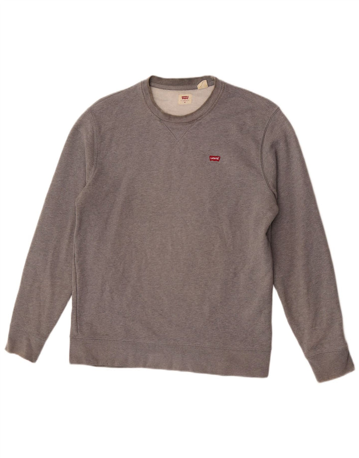 Levi's Mens Sweatshirt Jumper Medium Grey Cotton