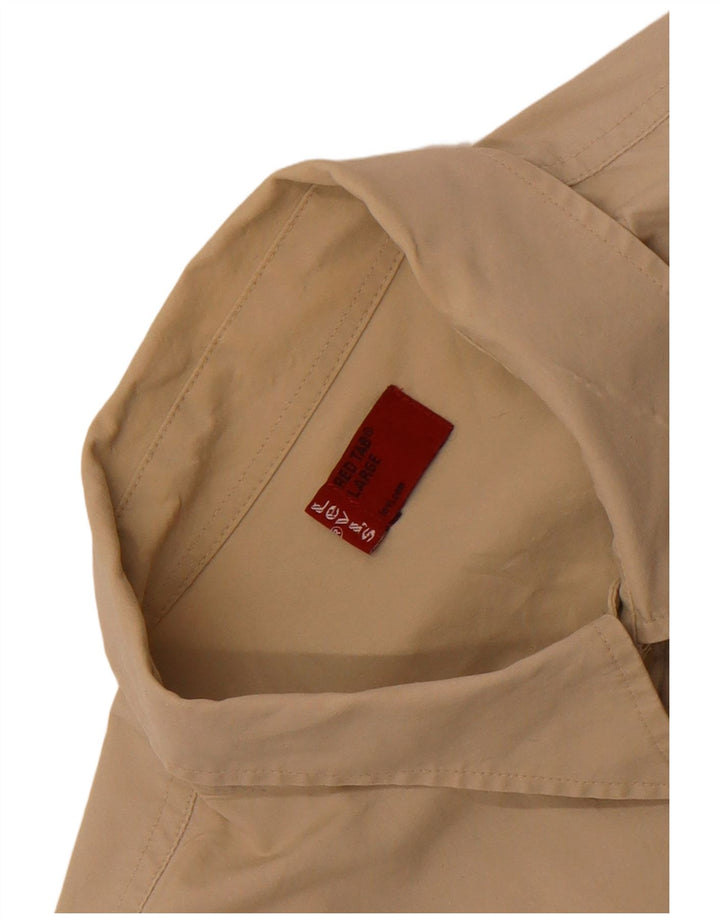 Levi's Mens Shirt Large Beige Cotton