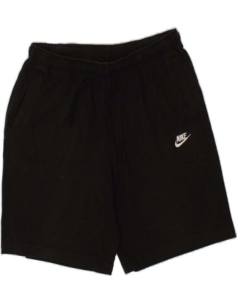 NIKE Mens Sport Shorts Large Black Cotton | Vintage Nike | Thrift | Second-Hand Nike | Used Clothing | Messina Hembry 