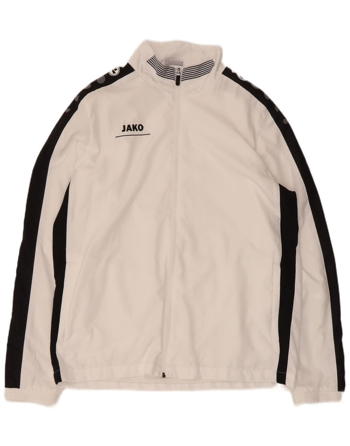 Jako Mens Graphic Tracksuit Top Jacket Medium White Colourblock Polyester