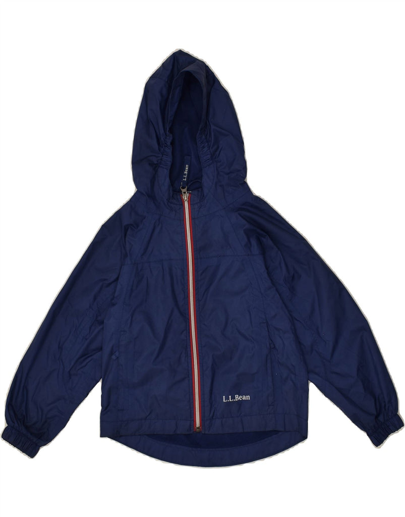 L.L.BEAN Boys Hooded Rain Jacket 3-4 Years Navy Blue Polyester | Vintage L.L.Bean | Thrift | Second-Hand L.L.Bean | Used Clothing | Messina Hembry 