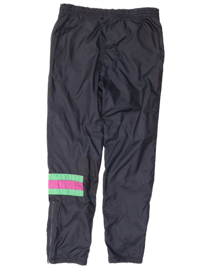 Fila Mens Tracksuit Trousers Joggers IT 48 Medium Navy Blue Colourblock