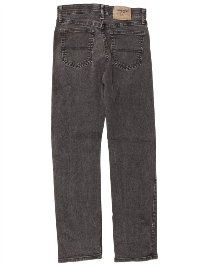 Wrangler Mens Straight Jeans W28 L30 Grey Cotton