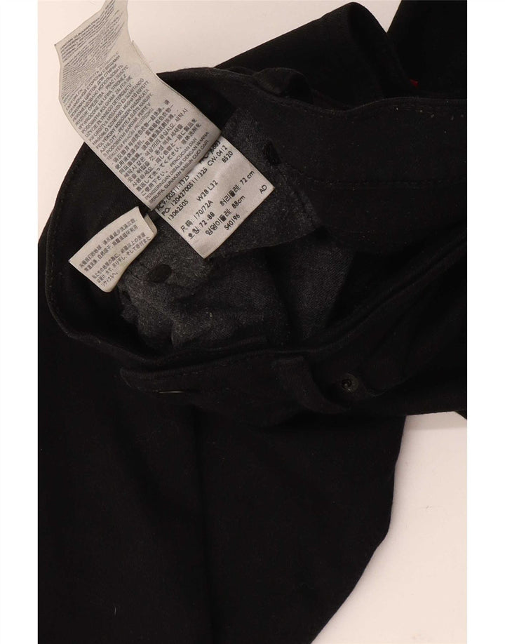 Levi's Mens 511 Slim Jeans W28 L32 Black Cotton