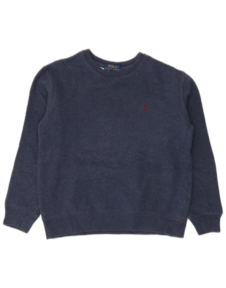 Polo Ralph Lauren Boys Sweatshirt Jumper 10-11 Years Medium Navy Blue