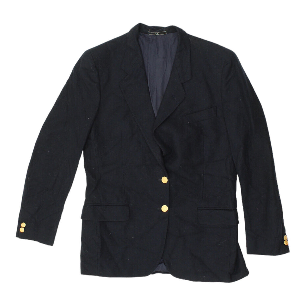 Valentino Mens Navy Blazer Jacket | Vintage High End Luxury Designer Suit VTG | Vintage Messina Hembry | Thrift | Second-Hand Messina Hembry | Used Clothing | Messina Hembry 
