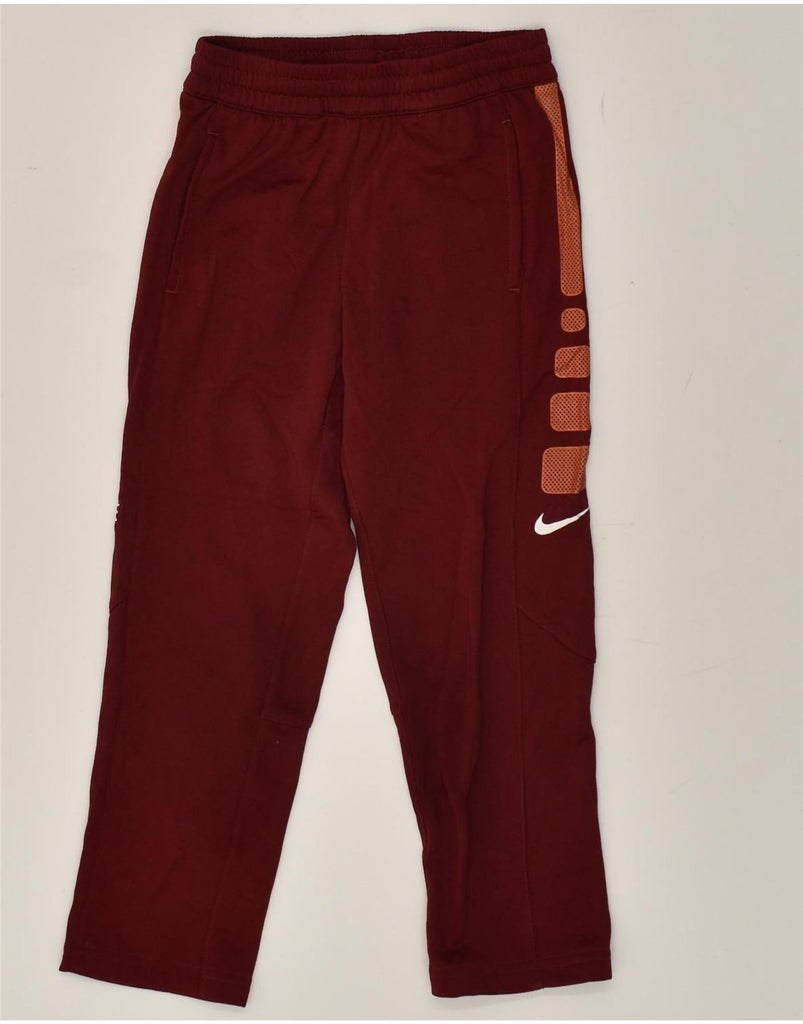 NIKE Boys Dri Fit Graphic Tracksuit Trousers 5-6 Years Medium  Burgundy | Vintage Nike | Thrift | Second-Hand Nike | Used Clothing | Messina Hembry 