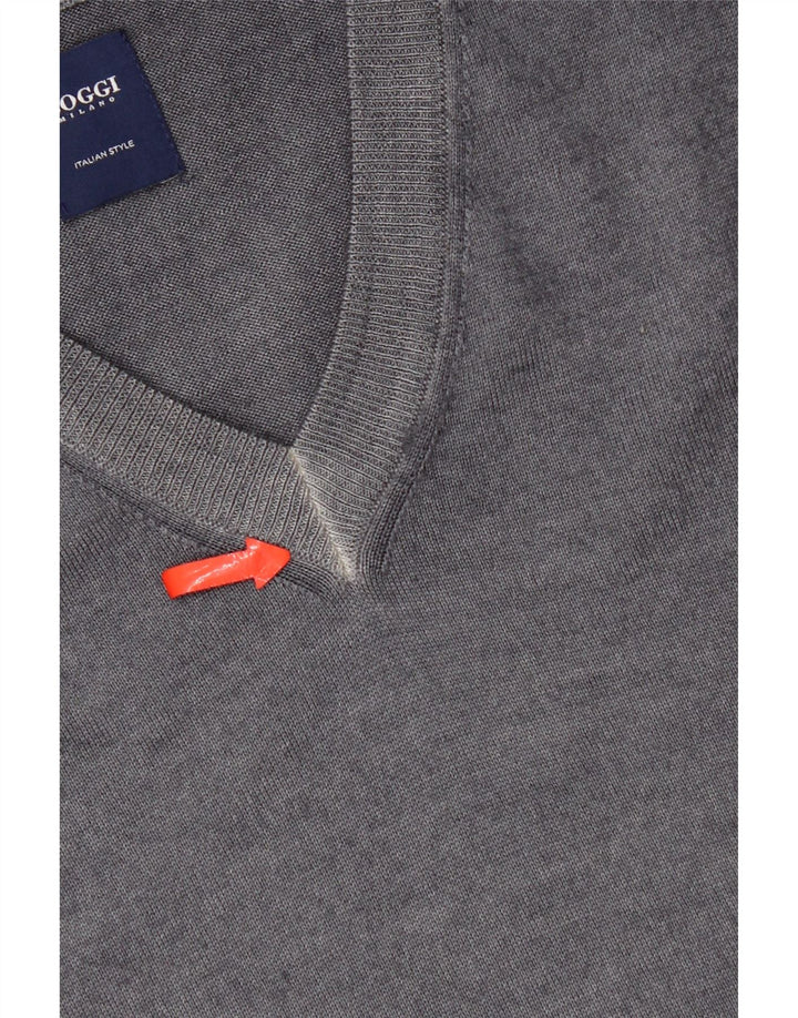 Boggi Mens Vest Tank Top Medium Grey New Wool