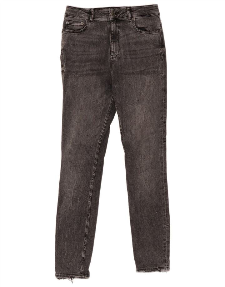ZARA Womens High Waist Skinny Jeans EU 38 Small W28 L27 Grey Cotton