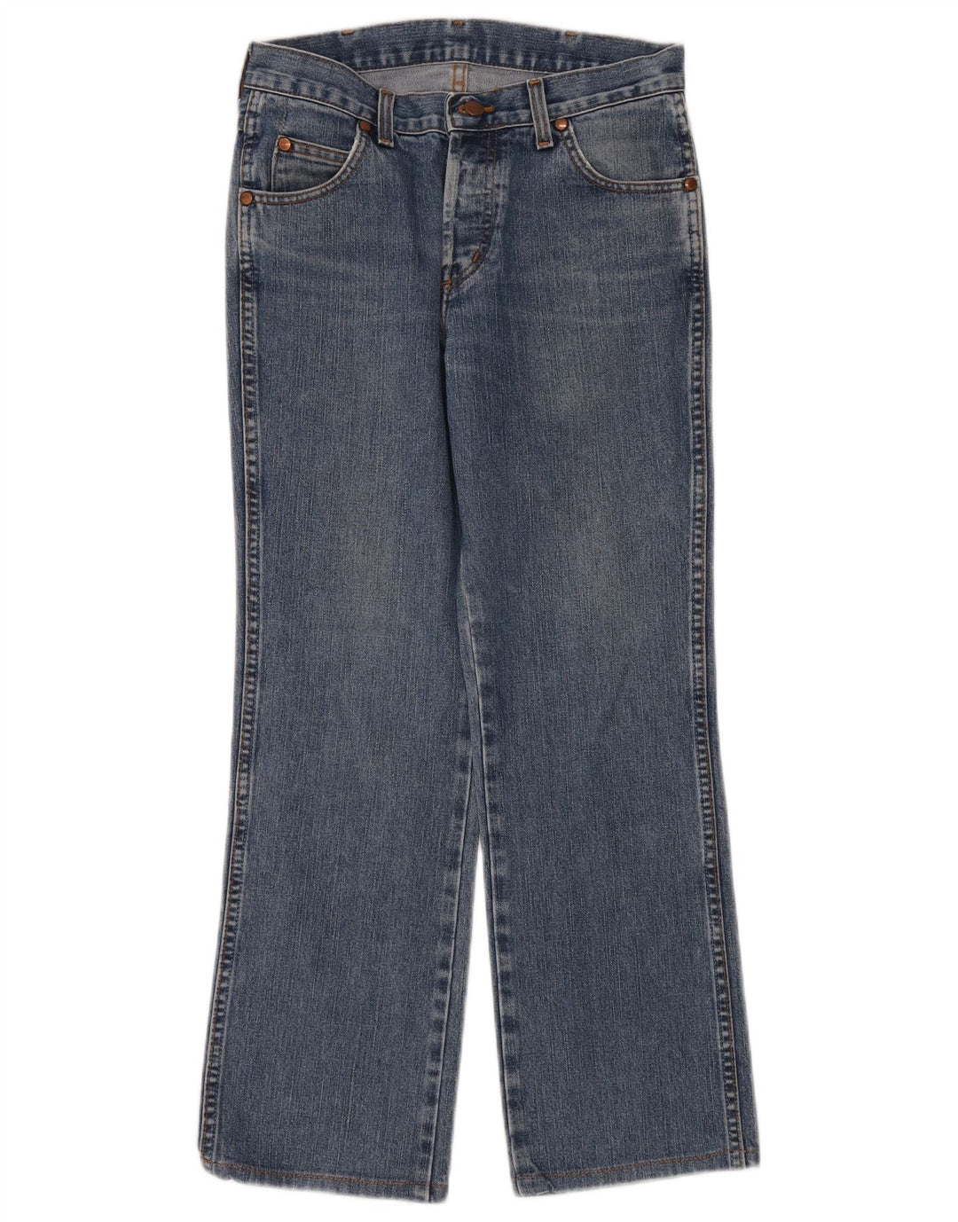 Wrangler Mens Evolution Bootcut Jeans W29 L28 Blue Cotton