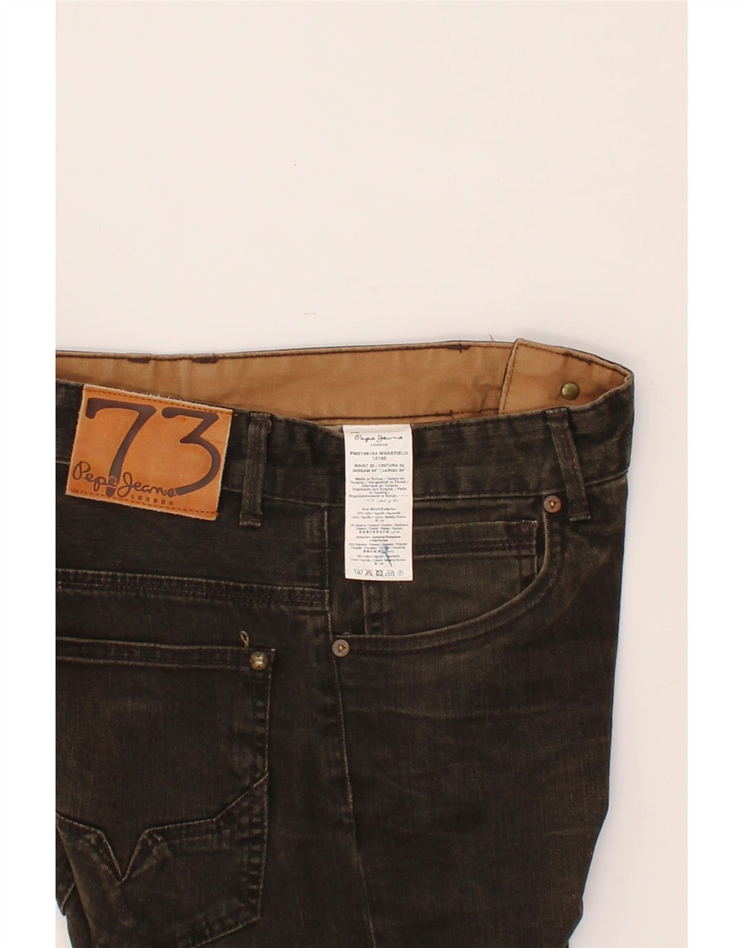 PEPE JEANS Womens Slim Jeans W32 L34 Black Cotton Vintage PEPE Jeans and Second-Hand PEPE Jeans from Messina Hembry 