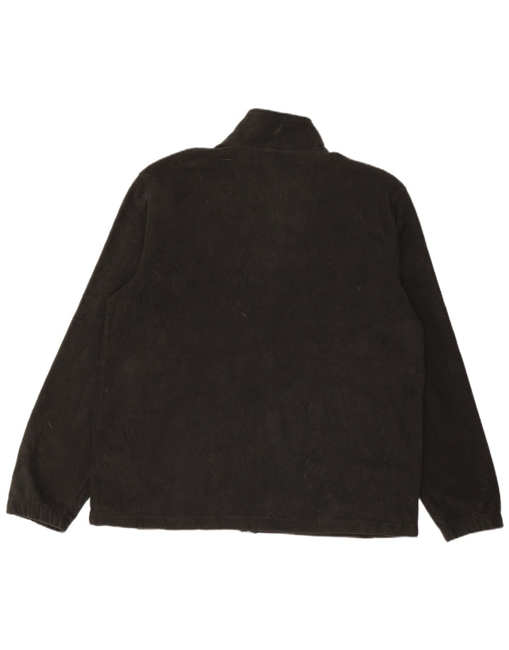 STARTER Mens Fleece Jacket UK 42/44 Large Black Polyester