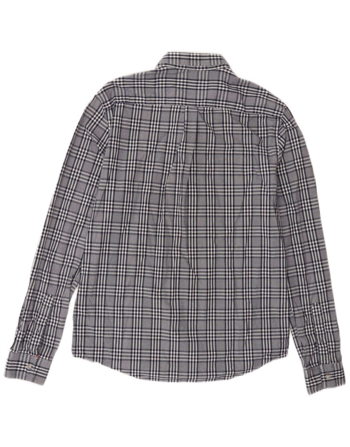 Superdry Mens Regular Fit Shirt Large Blue Check Cotton