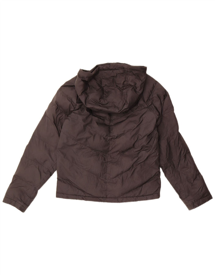 Nike Boys Hooded Padded Jacket 12-13 Years Large Black Polyester